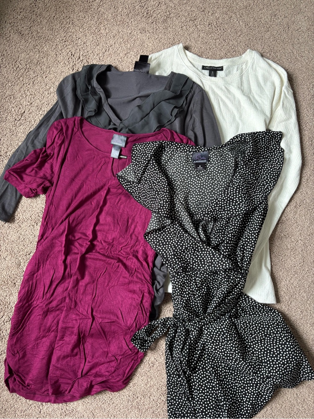 Bundle of Four Business Casual Maternity Tops